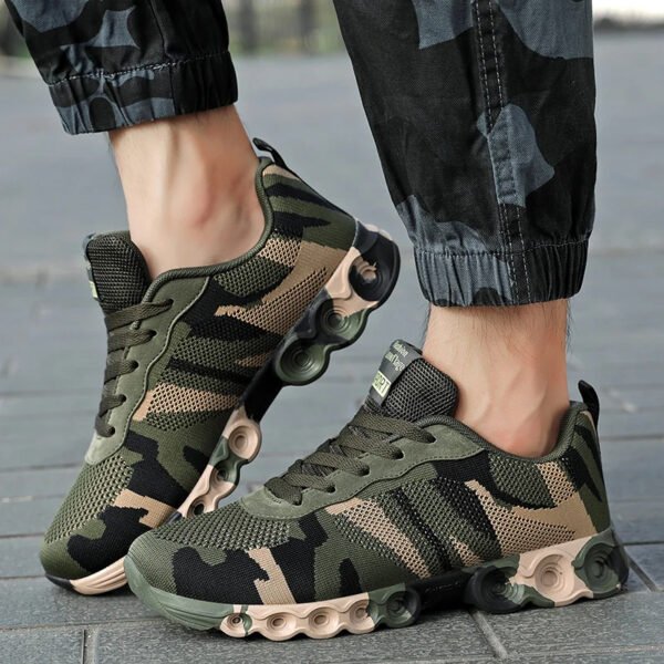 Baskets pour homme orthopédiques avec camouflage militaire – Image 2