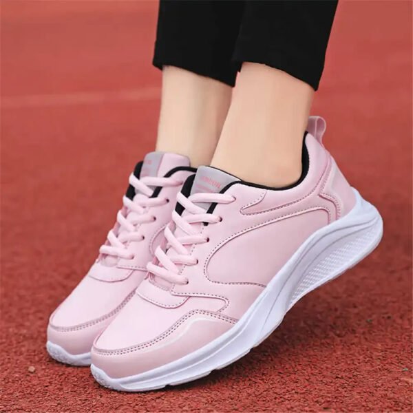 Baskets orthopédiques pour femme roses et classes – Image 2