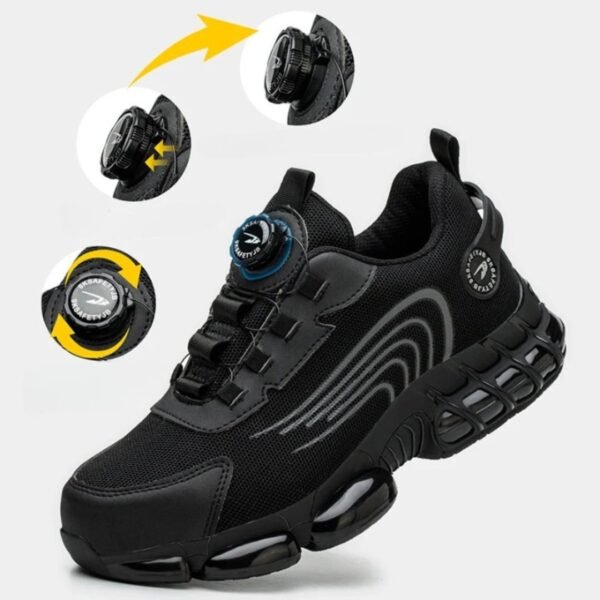 Chaussure de sécurité orthopédique à bouton rotatif – Image 2