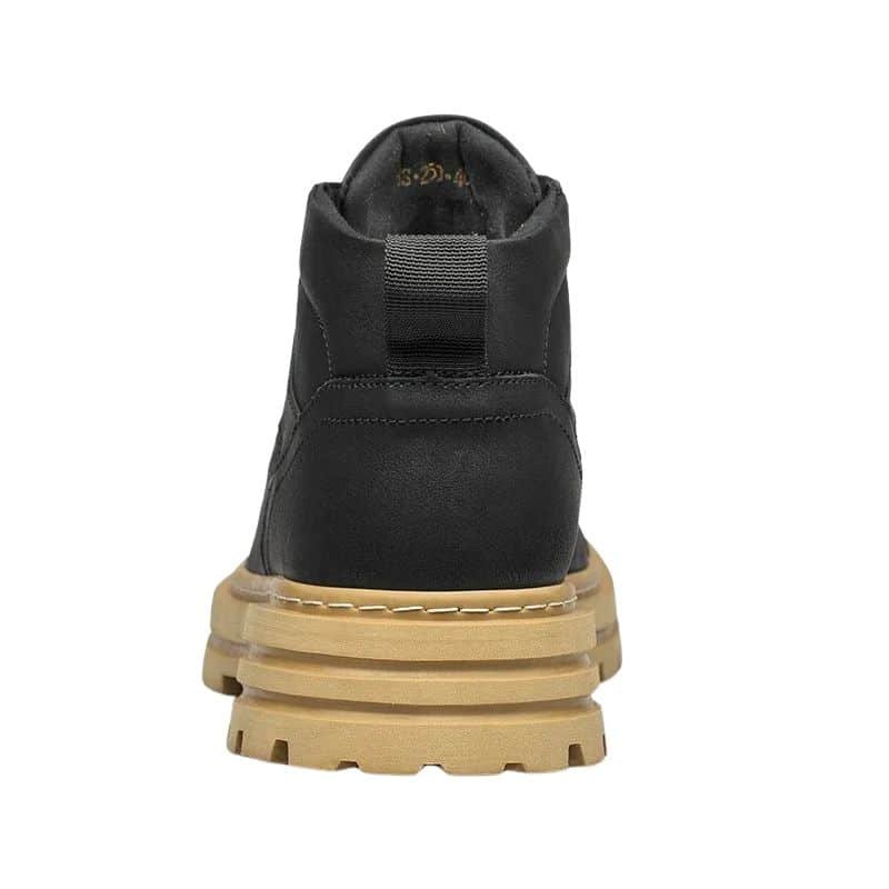 Chaussures orthopédiques montantes en cuir avec talon