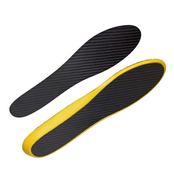 Lot de 2 semelles en carbone noires et jaunes – Image 3