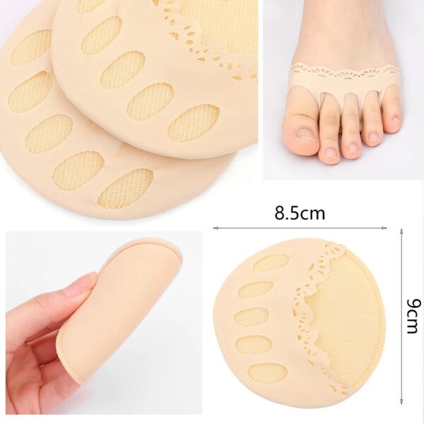 Lot de 2 semelles de décharge avant pied en coton – Image 3