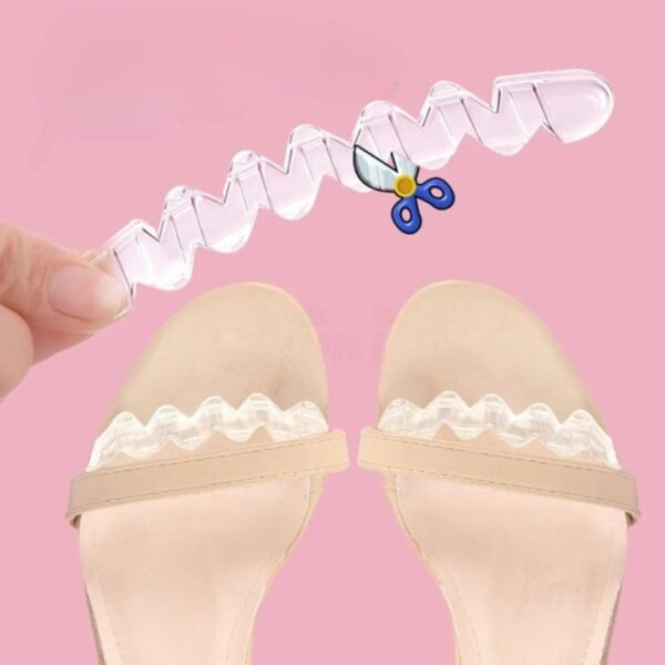 Lot de 2 semelles orthopédiques en silicone adhésives – Image 2