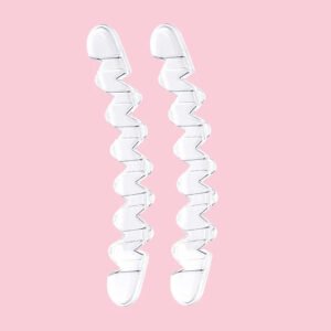 Lot de 2 semelles orthopédiques en silicone adhésives sur fond rose