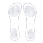Lot de 2 semelles orthopédiques en silicone antidérapantes sur fond blanc
