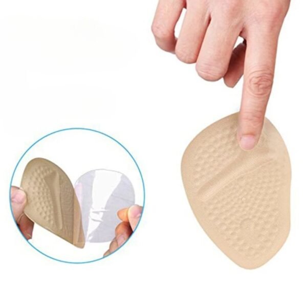 Lot de 2 semelles orthopédiques en silicone beige – Image 3