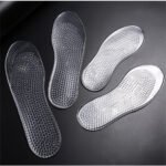 Lot de 2 semelles orthopédiques en silicone confortables sur fond gris