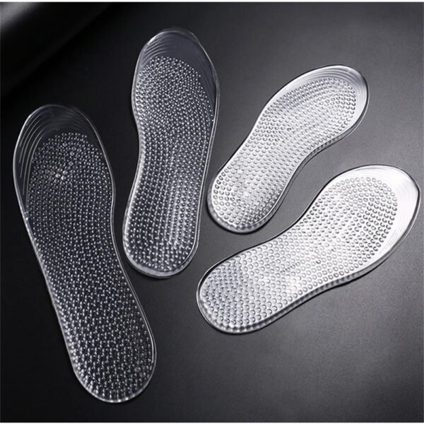 Lot de 2 semelles orthopédiques en silicone confortables sur fond gris