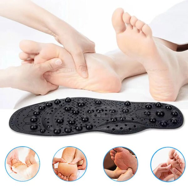 Lot de 2 semelles orthopédiques en silicone magnétiques – Image 3
