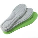 Lot de 2 semelles orthopédiques pour le sport désodorisantes sur fond blanc