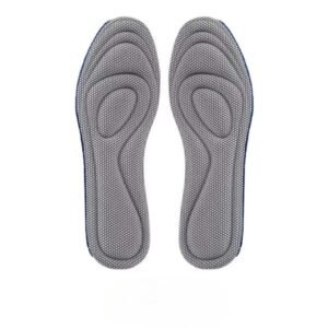Lot de 2 semelles orthopédiques pour le sport à mémoire de forme sur fond blanc