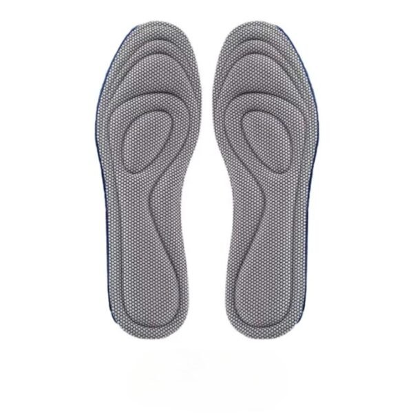 Lot de 2 semelles orthopédiques pour le sport à mémoire de forme sur fond blanc