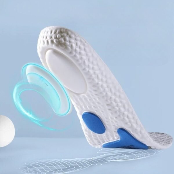 Lot de 2 semelles orthopédiques pour le sport à motifs alvéolés – Image 2