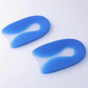Lot de 2 talonnettes orthopédiques en forme de U sur fond gris