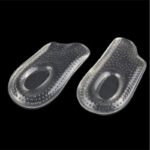 Lot de 2 talonnettes orthopédiques en gel confortables sur fond noir