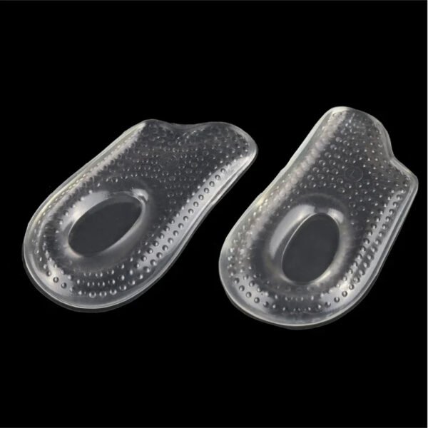 Lot de 2 talonnettes orthopédiques en gel confortables sur fond noir
