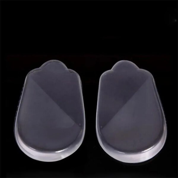 Lot de 2 talonnettes orthopédiques en gel transparentes – Image 2