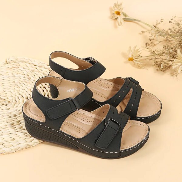 Sandales orthopédiques pour femme avec talon compensé – Image 4