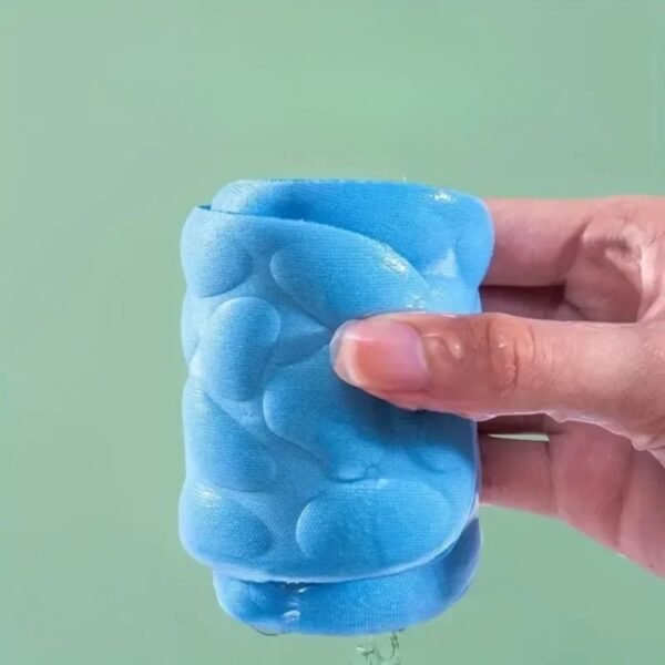 Semelle orthopédique amortissante bleue et souple – Image 2