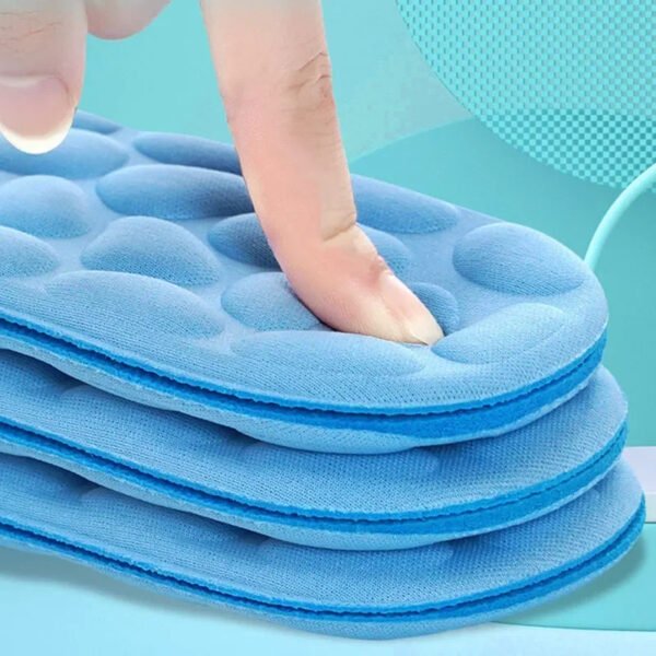Semelle orthopédique amortissante bleue et souple – Image 3