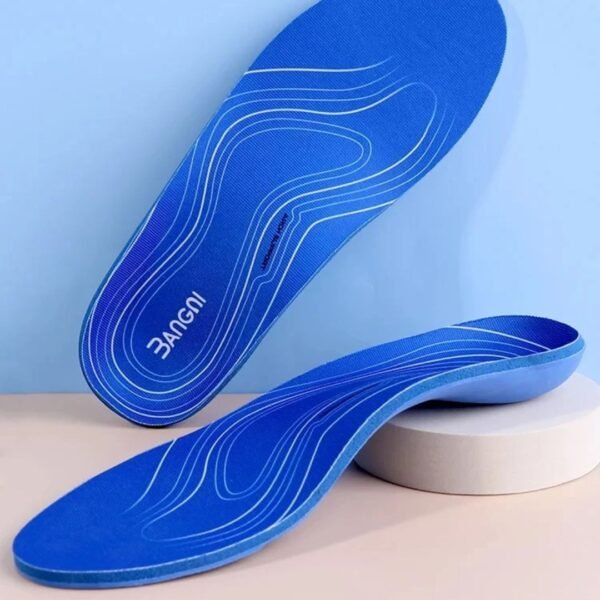Semelle orthopédique pied creux bleue et design – Image 2