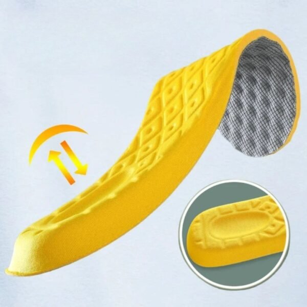 Semelle orthopédique pied creux jaune et souple – Image 2