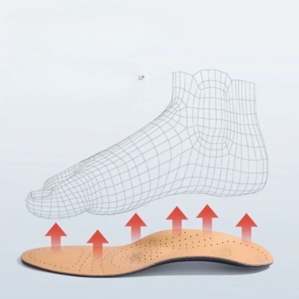 Semelle orthopédique pied creux marron – Image 2