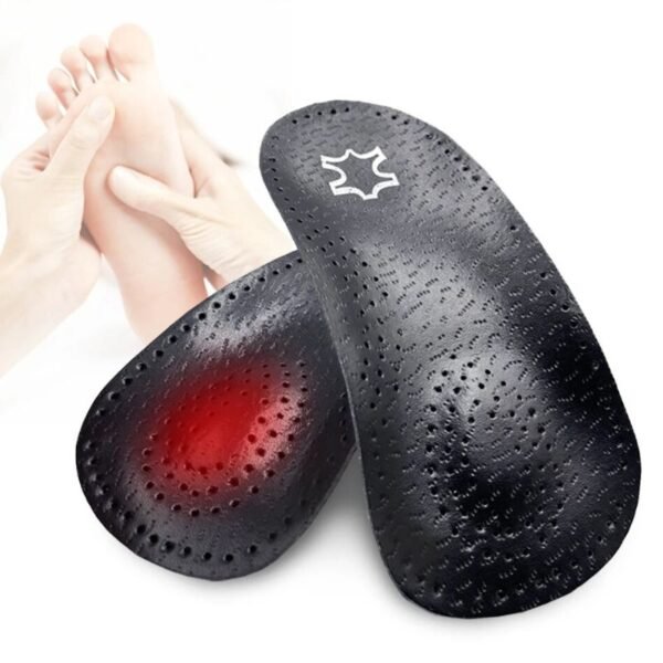 Semelles pour le genou orthopédiques en cuir perforé – Image 2