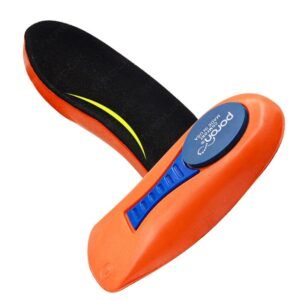 Semelles orthopédiques pour genou au design ergonomique sur fond blanc