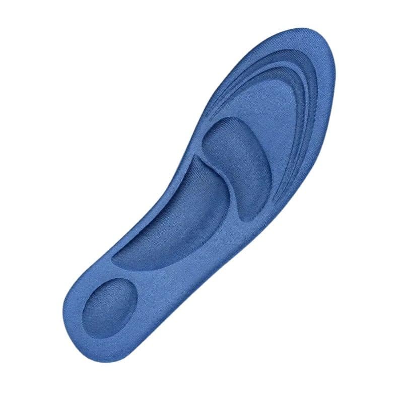 Semelles orthopédiques homme à mémoire de forme sur fond blanc