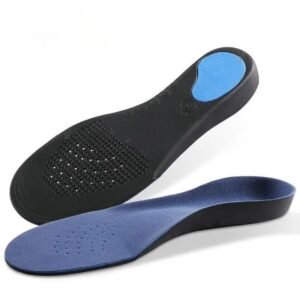 Semelles orthopédiques pour homme soutien voûte plantaire sur fond blanc