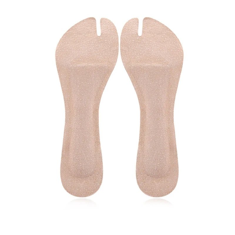 Semelles orthopédiques pour sandale adhésives et simples sur fond blanc